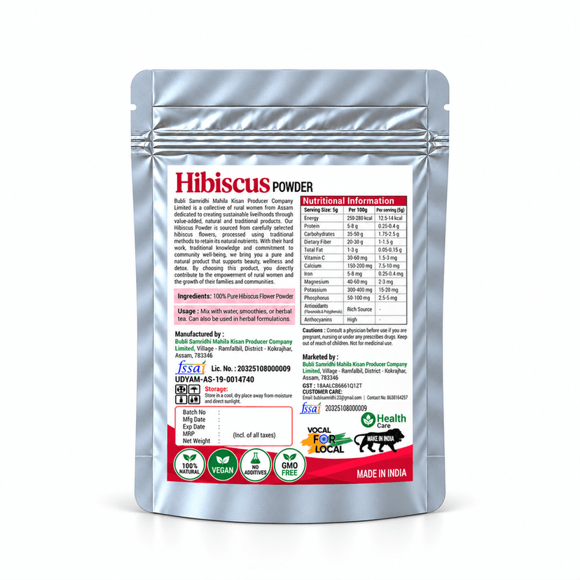 Hibiscus Powder | Natural Hair Conditioner | 100 grams - 100 gm view 2