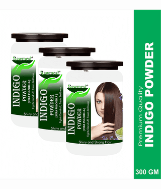 rawmest 100% Pure Indigo Powder Natural Henna 300 g Pack of 3