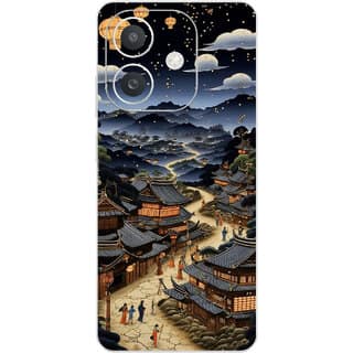Yug Emporium Back Skin Wrap For Oppo A3x Premium Quality Full Coverage (China) (Back Cover Multicolor)