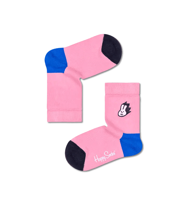 Happy Socks Kids Embroidery Bunny Sock