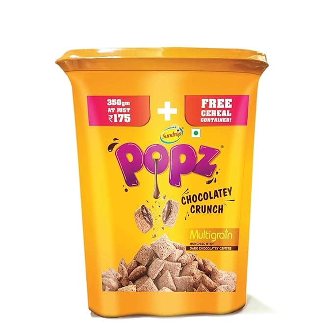 Sundrop Popz - Chocolatey Crunch, Choco Fills, Multigrain Munchies, 25 g