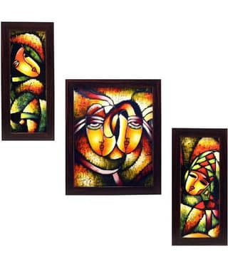 Indianara - Abstract Painting With Frame
