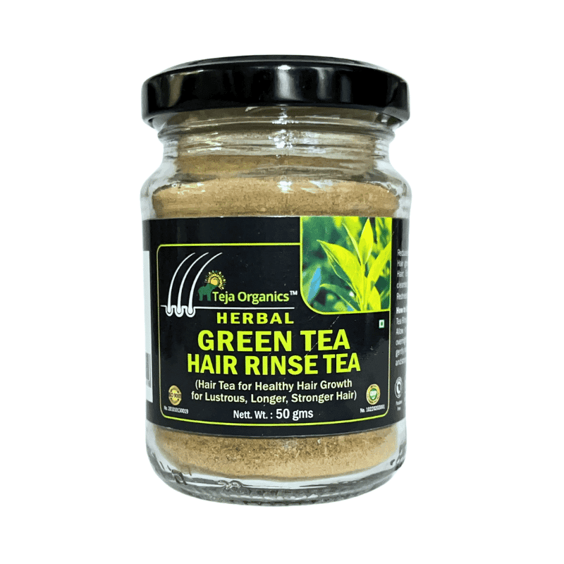 Green Tea Hair Rinse 50g | Herbal Hair Care | Hair Rinse Tea for Healthy Hair Growth | Lustrous, Longer, Stronger Hair | Scalp Detox & Hair Strengthening | Reduces Hair Fall, Control | Adds Shine | No Chemicals