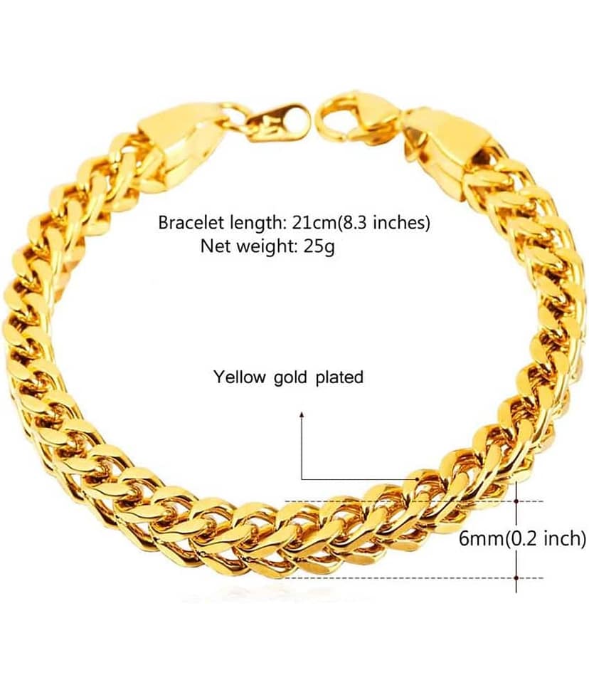 The Jewelbox Gold Stainless Steel Bracelets view 2
