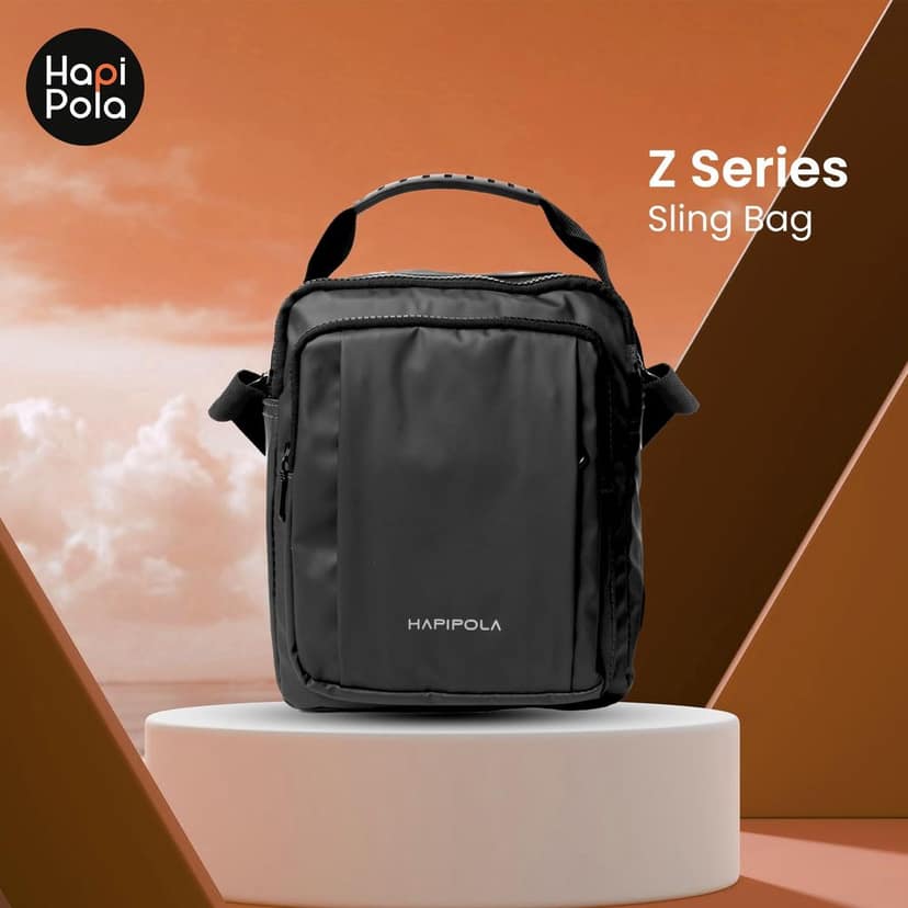 HAPIPOLA SLINGSBAG-Z SERIES Water Proof Premium 9 Inch Mini Sling Bag for Men and Women, Small Passport Travel Bag with Water-resistant, and Small Sling Bag view 4