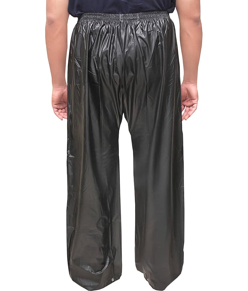 Goodluck Polyester Raincoat Set - Black view 2