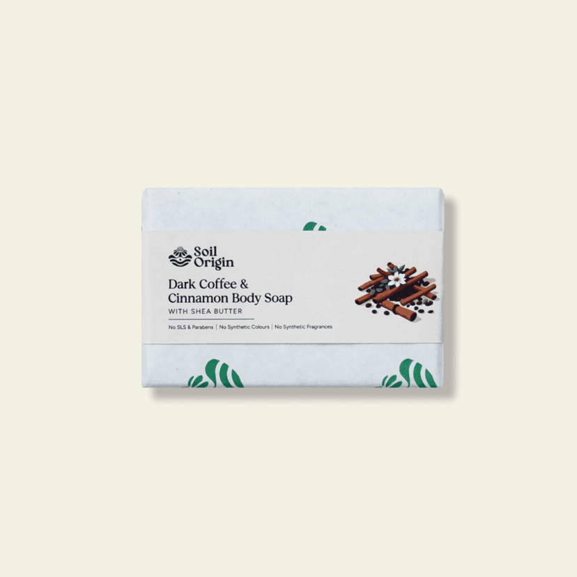 ⁠Dark Coffee and Cinnamon Body Soap With Shea Butter - 100 Gm view 2