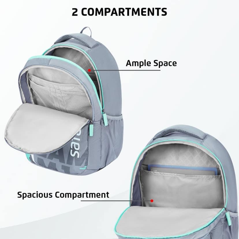 Flip 32L Casual Printed Backpack, 2 Compartments, Bottle Holder, Front Pocket, School Bag for Boys and Girls, College Bag, Office Bag, Travel Bag for Men and Women view 2