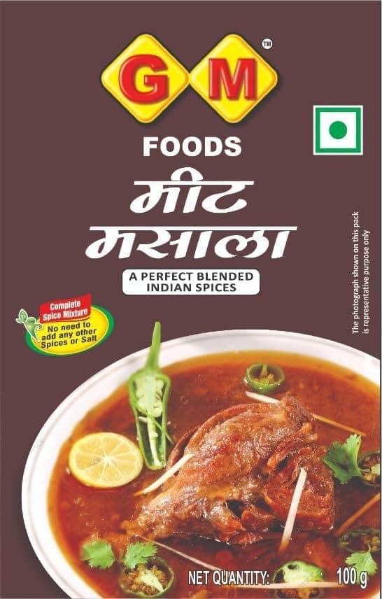 GM Foods Meat Masala Powder 100g (Pack of 1) | Aromatic Spice Blend for Mutton & Chicken Curry | Rich Flavour, Roasted Spices | Authentic Indian Gravy Masala | Easy to Cook | No view 2