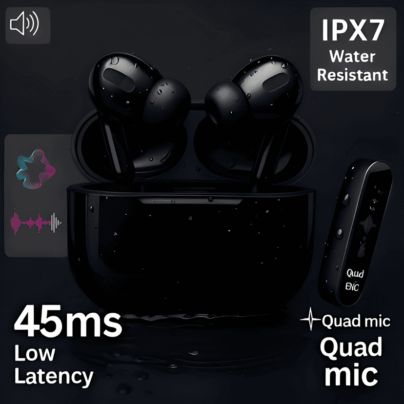 Wireless Bluetooth Earphones with up to 36 Hours of Playtime, Comfortable In-Ear Design, Portable Charging Case, Clear Audio Experience and Seamless Wireless Connectivity for Android Smartphones, iPhone and Other Bluetooth-Enabled Devices view 6