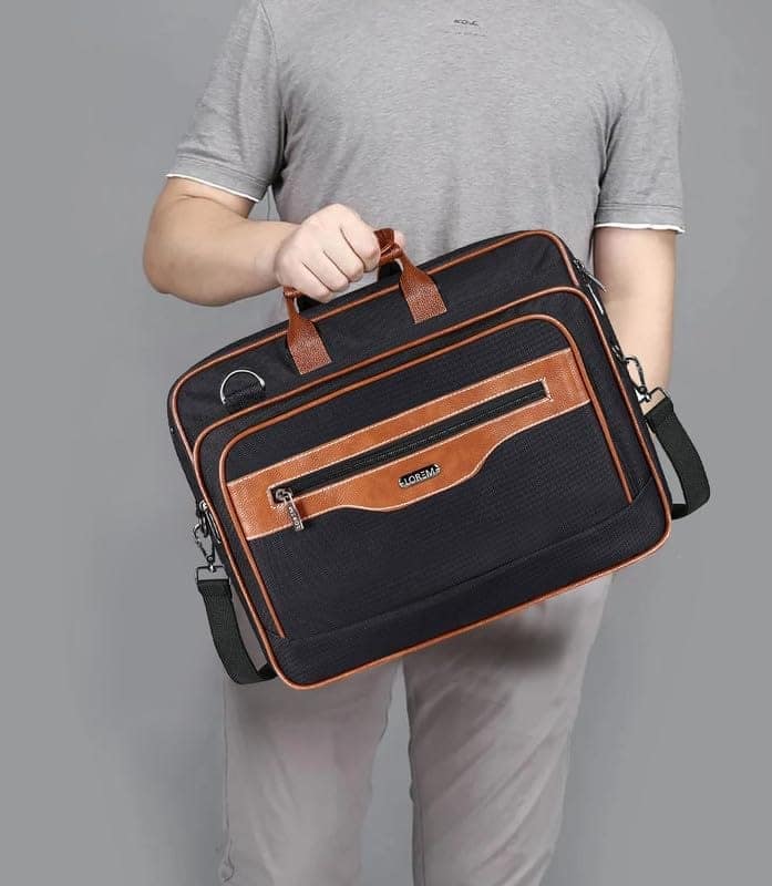 LOREM 28L Messenger Bag For Men - Faux Leather view 7