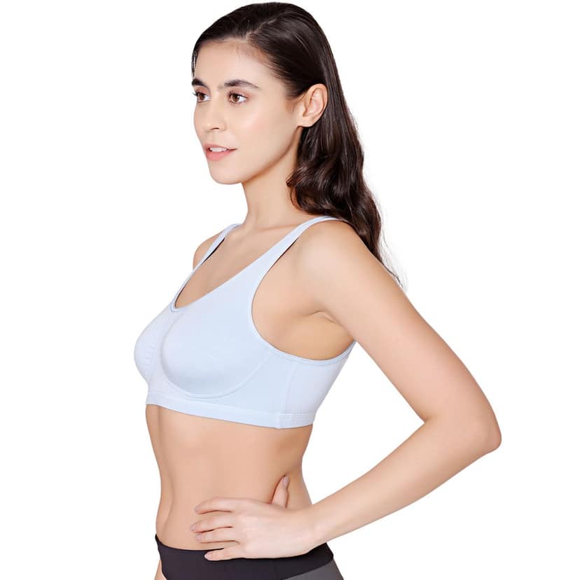 Bodycare modal spandex wirefree broad straps soft cup sleep bra-1625LILAC view 2
