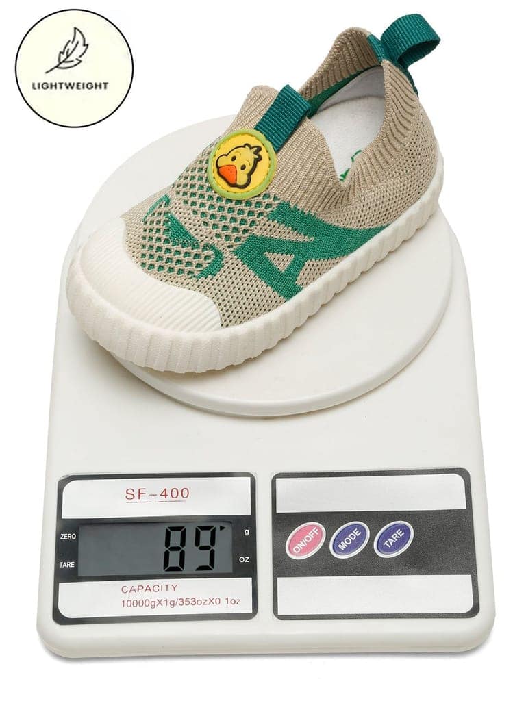 Ducky Toddlers' First Step Shoes - Beige & Green (Unisex) view 5