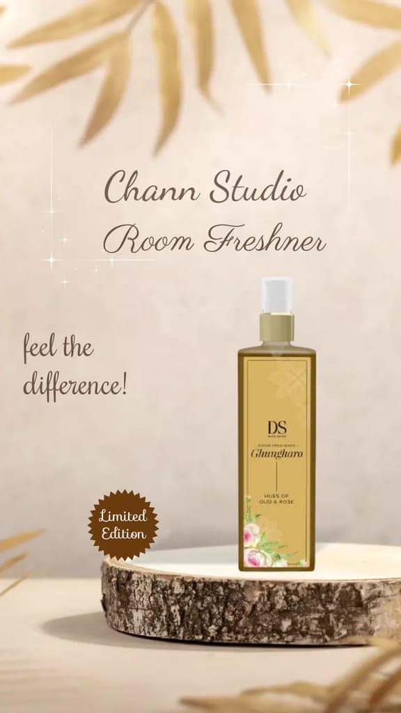 Chann Studio Ghungharo Room Freshener Spray - 200 ML | Citrus Fresh, Mogra, Rajnigandha, Rose Garden, Magic of Flowers | Nature-Inspired Fragrance | Long-Lasting Odour Eliminator for Home & Office view 3