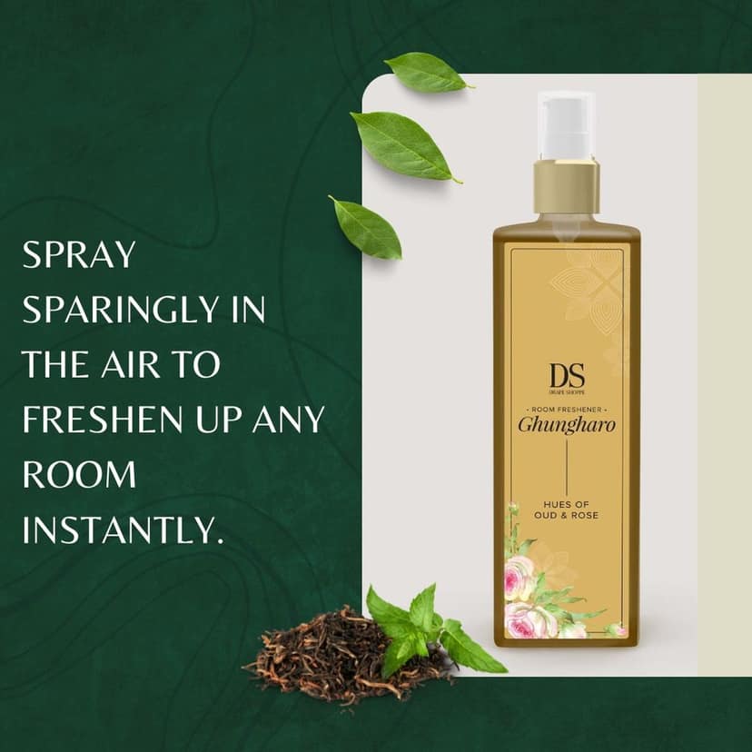 Chann Studio Ghungharo Room Freshener Spray - 200 ML | Citrus Fresh, Mogra, Rajnigandha, Rose Garden, Magic of Flowers | Nature-Inspired Fragrance | Long-Lasting Odour Eliminator for Home & Office view 6