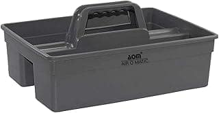 AIR O MATIC Handy Caddy Tool Bucket (Grey) Multipurpose Grey Plastic Storage Caddy for Cleaning, Gardening, Crafting, Kitchen, Office, and Car Use