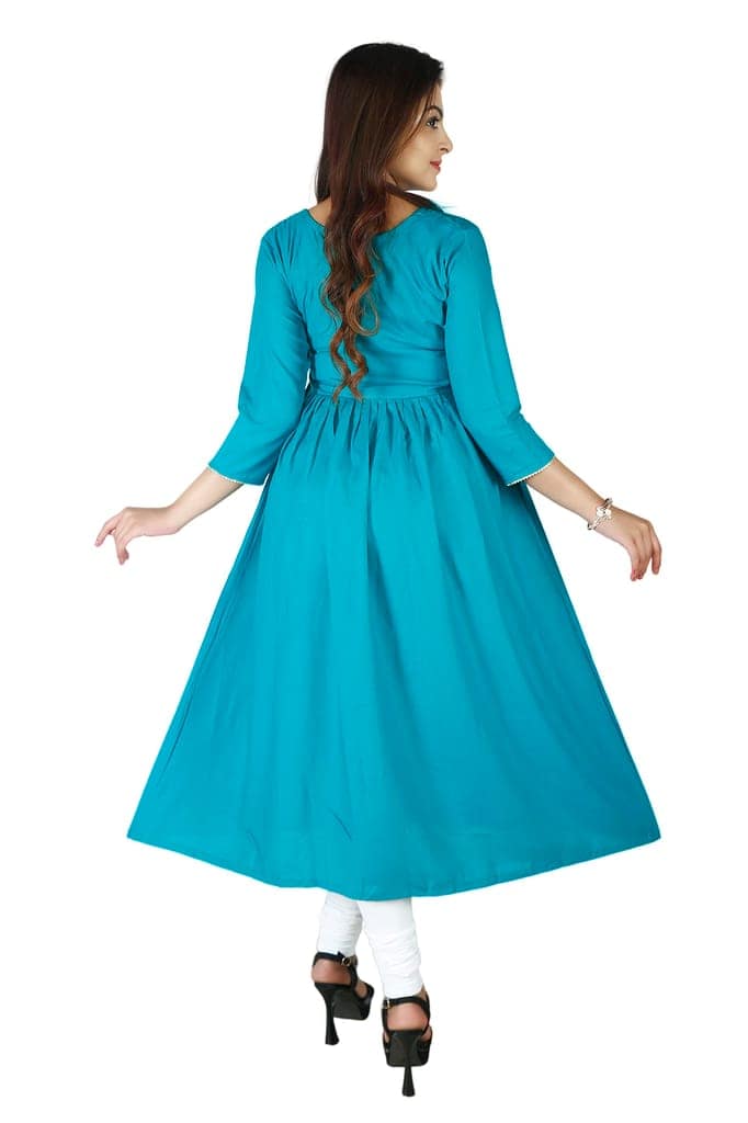 Maternity Gown: Stylish Rayon Feeding Kurti for Pregnancy and Breastfeeding view 5
