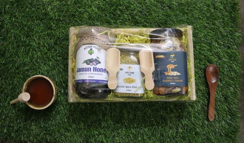 Bee Products Special gift pack (with free Wooden spoon) view 2