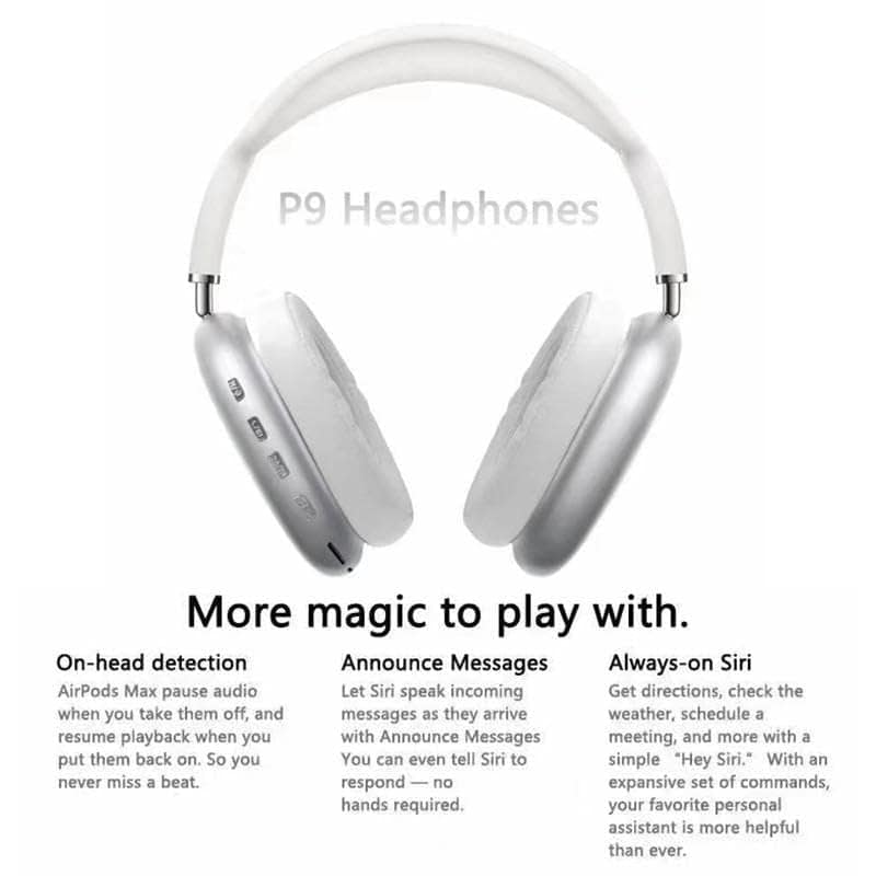 P9 Bluetooth On-Ear Headphones - Active Noise Cancellation, 4-Hour Playback, IPX4 Sweat Resistant (Random Color) view 3