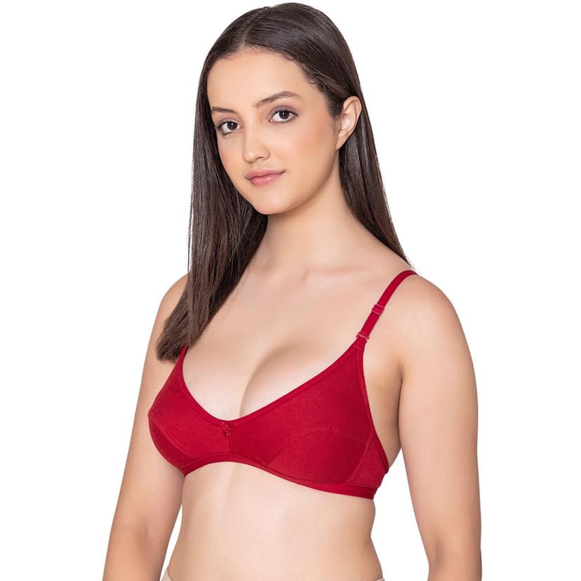 Bodycare polycotton wirefree convertible straps comfortable non padded bra-1531B view 2