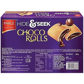 Parle Platina Hide & Seek Choco Rolls, 250 G