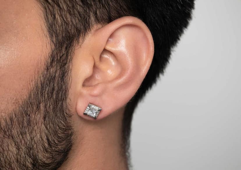 Valiant Princess Solitaire Stud For Him (1 Pc Only) view 4