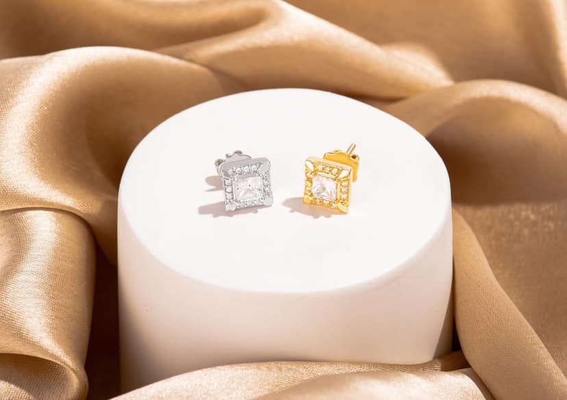 Valiant Princess Solitaire Stud For Him (1 Pc Only) view 7
