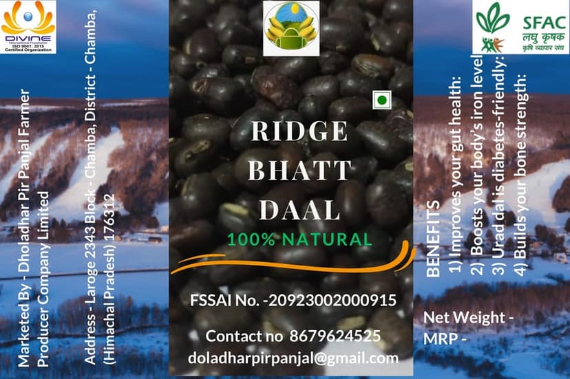 Unpolished Mah Dal/Bhatt Dal view 3