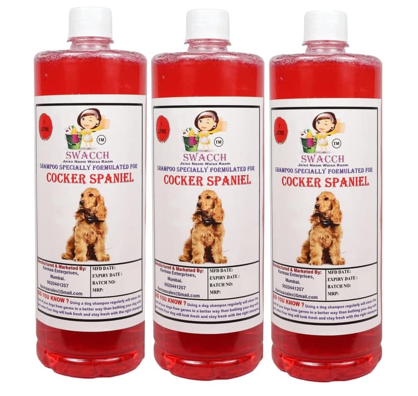 SWACCH Shampoo Specially FORMULATED for Cocker Spaniel (1 Litre) (Pack of 3) Strawberry view 2