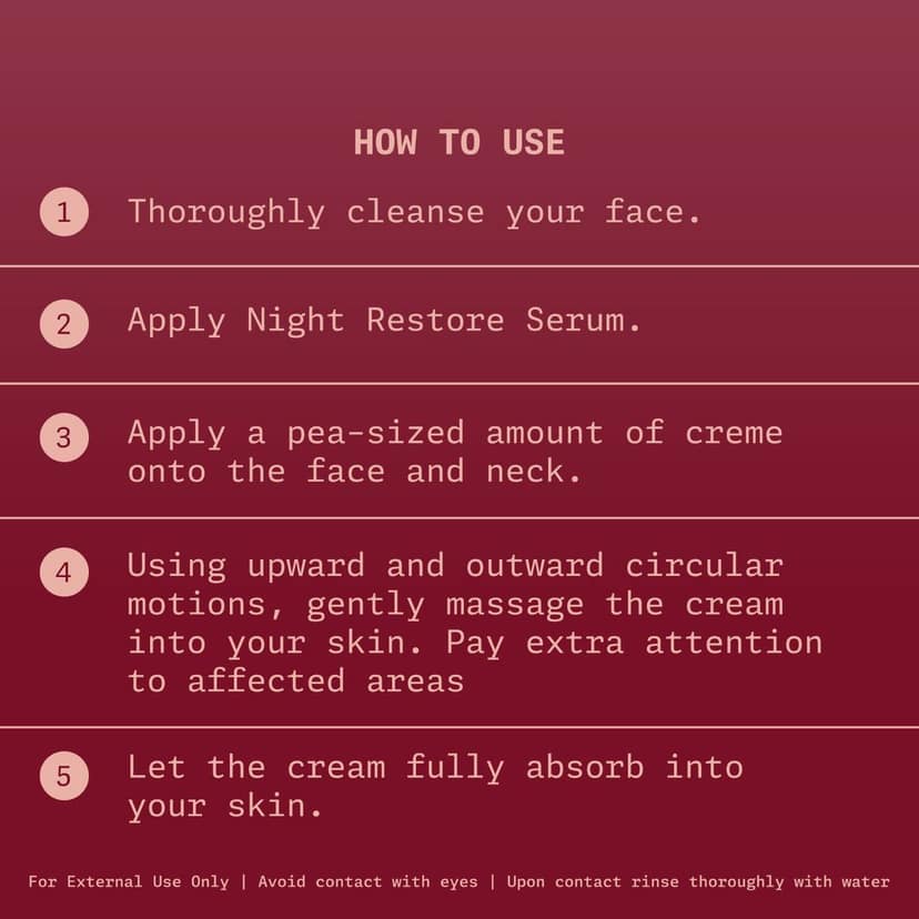 Glow Revive Night Repair Creme – Non-Greasy Night Cream with Palmitoyl Pentapeptide-4, Ceramide EOP & Phytosphingosine view 5