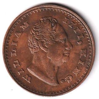 50 Grams 1 Anna 1818 King William Silver Plated Ancient India Coin Variant