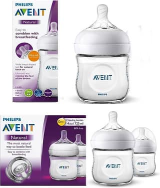 Philips Avent NATURAL 2.0 BOTTLE 125ml Twin SCF030/20 + 260ml Single SCF033/10