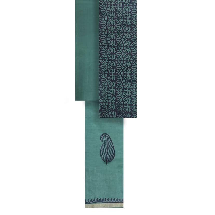 HANDLOOM KOSA (WAFTA) 03 PCS PRINTED SUIT (SKU - 3H0201090422 Suit 17) view 4