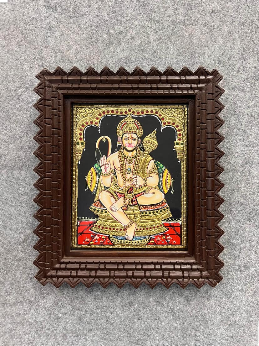 Anjaneyar - With Frame 13 x 11 view 2