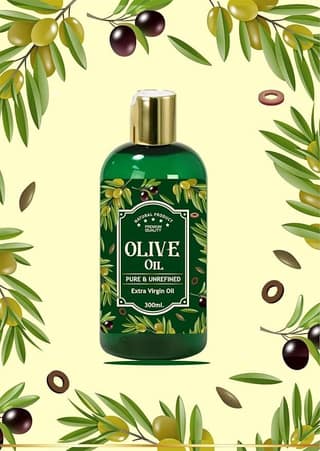 Premium Extra Virgin Olive Oil, Pure and Unrefined, Natural Product, 300mL