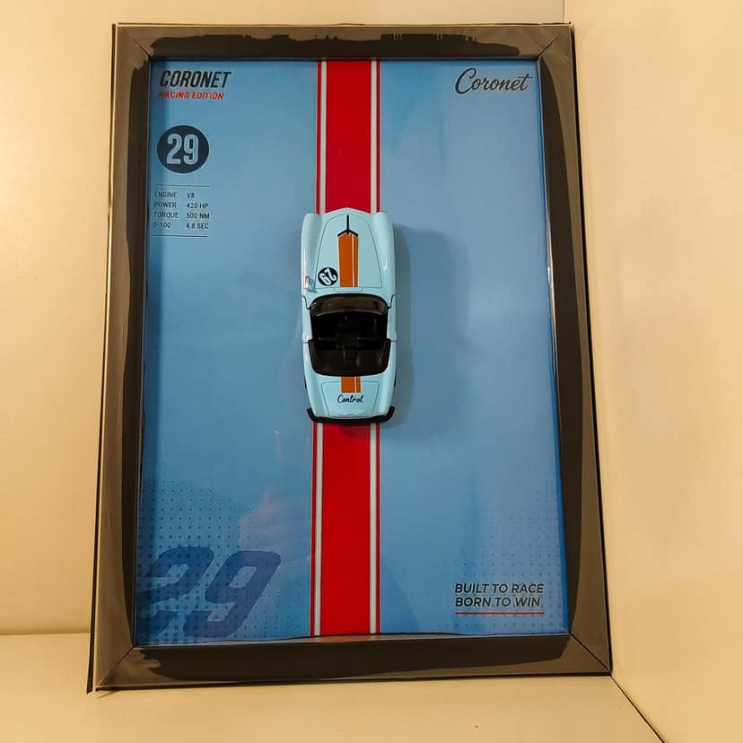 Coronet Racing Edition, light blue die-cast Model view 2