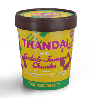 PAPACREAM THANDAI ICE CREAM WITH GULAB JAMUN CHUNKS