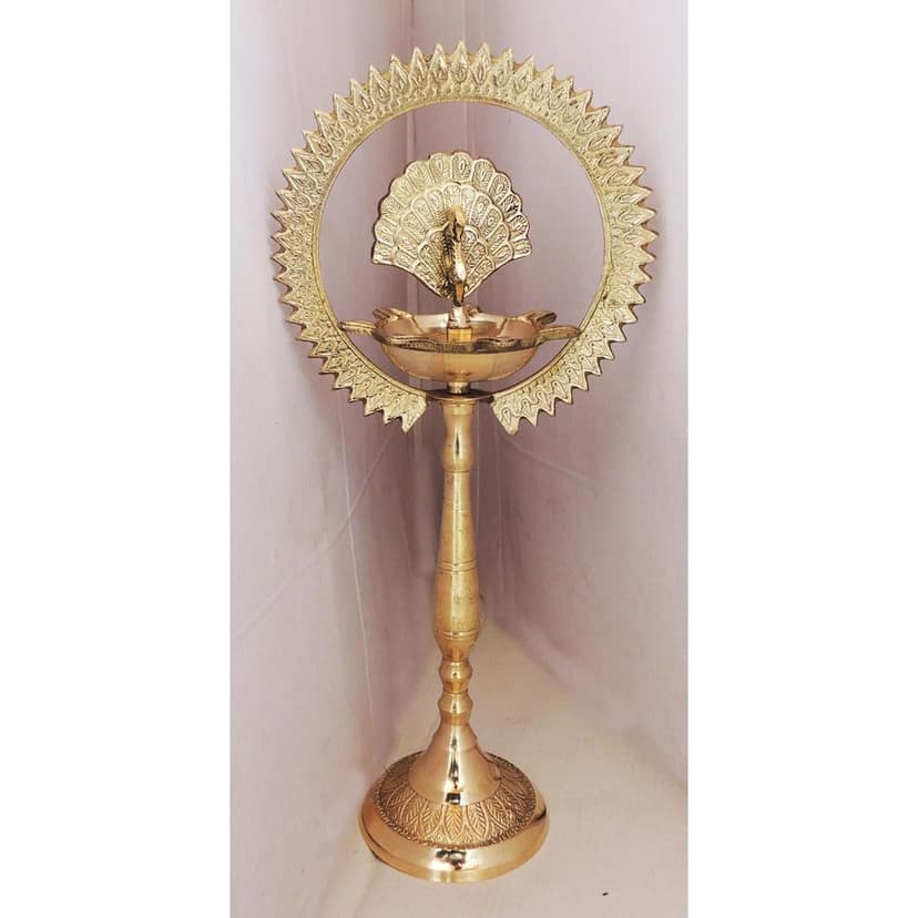 Brass Deepak More Charkar 12 (FMAS656 G) view 2