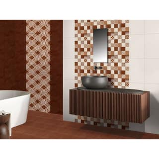 Orientbell Wall Tiles OHM Criss Cross Cotto HL 6 Pcs