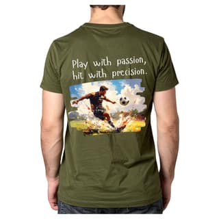 Trishoolin Sports Theme T-Shirt | Design 10410MB | Cotton Regular Fit | Crew Neck / Round Neck Half Sleeve | Pack of 1