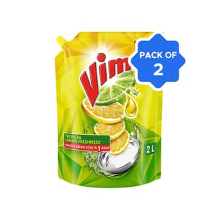 Vim Lemon Dishwash Gel - Pack of 2