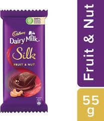 Cadbury Dairy Milk Silk Fruit & Nut Chocolate Bar, 55 G