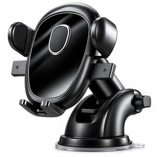 Car Mobile Holder for Dashboard & Windshield | 360° Rotatable Car Phone Holder with Strong Suction Cup, Adjustable Arm & One-Hand Operation | Universal Smartphone Stand for GPS Navigation