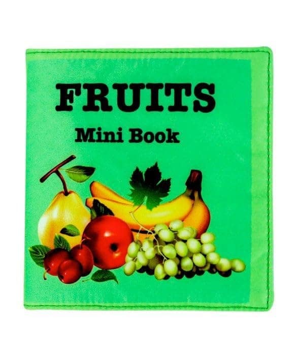Skyculture� Fruits Name Mini Soft Cloth Book for Babies, Baby Learning Fabric Book, Early Education Toy, Gift for Babies Infants Toddlers Easy to Carry Lightweight and Foldable