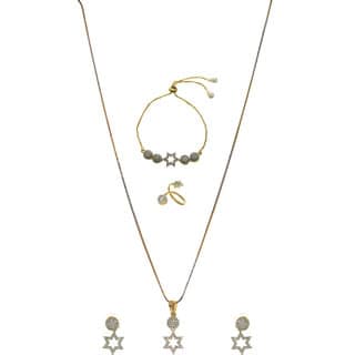 Hetprit Trendy Brass Pendent Combo Set For Women