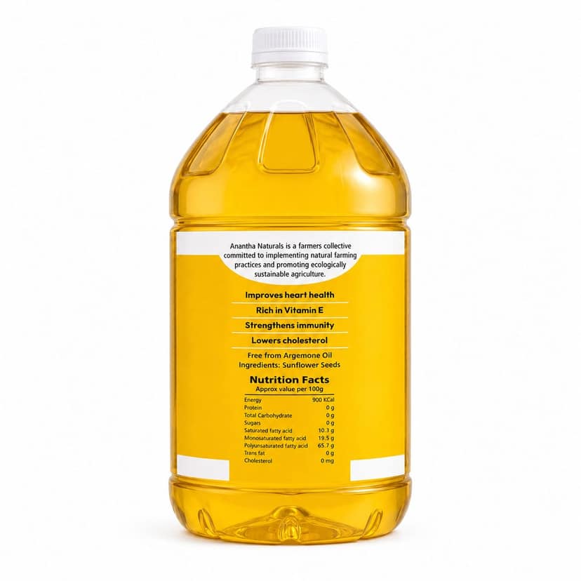 Sunflower oil view 3