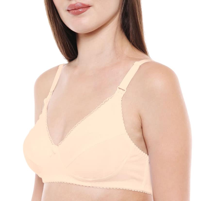 Bodycare 100% Cotton Non Padded Non wired Feeding Bra-Pack of 3 view 5