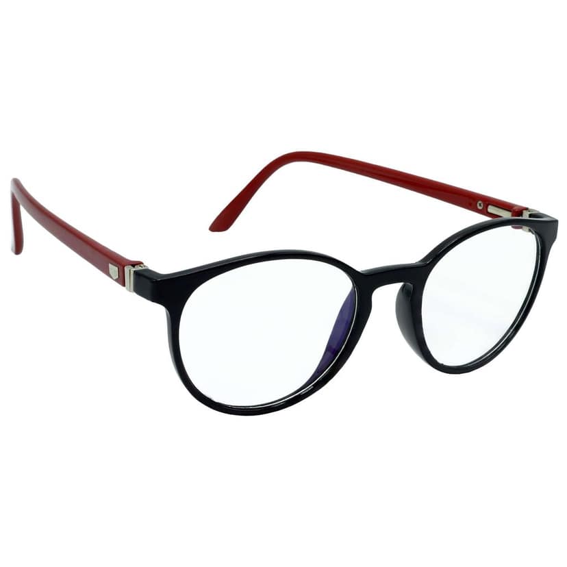 HRINKAR Day and Night Driving Photochromic Glasses and Sunglasses For Men and women Your All-Day Vision Companion Black and Red Oval Frame - HRPG14-BK-RD view 5