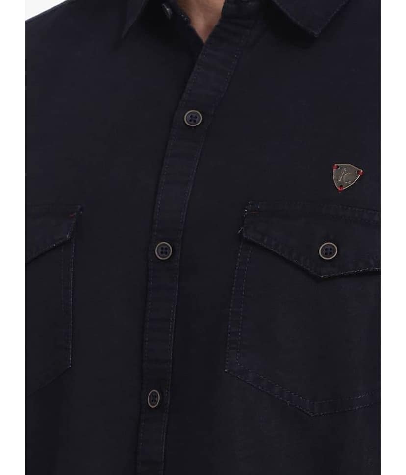 Kuons Avenue - Black Denim Slim Fit Men's Casual Shirt ( Pack of 1 ) view 2