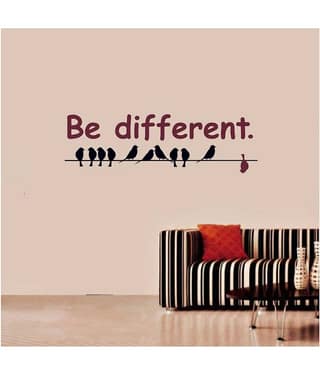 Asmi Collection Be Different Motivational Quotes Wall Sticker ( 30 x 85 cms )